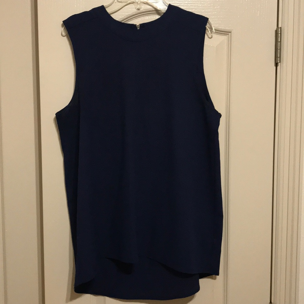 Square Sleeveless High Neck Blouse